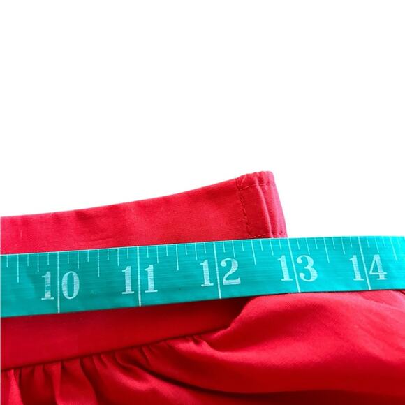 VTG Fashions by Betty Square Dance Set 6 Off The Shoulder Ruffle Skirt White Red - Picture 10 of 13